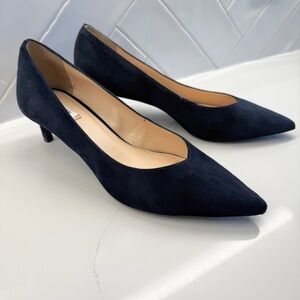 Alex Marie Noelli Women's Blue Suede Pointed Toe Pumps Size 10M Comfy Dressy
